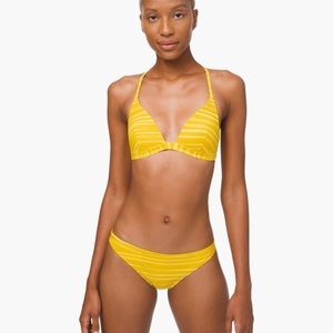 Lululemon Yellow deep sea swim top. New with tags